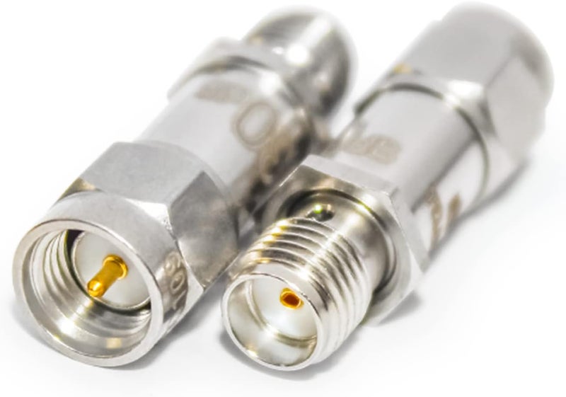 TOJOIN SMA Male to SMA Female Connector/SMA Attenuator/Coaxial RF Attenuator, DC to 18GHz, 50Ohm, 2W, 3dB/6dB/10dB/20dB/30dB, SMA 8G Attenuator Mix Pack 5PCS